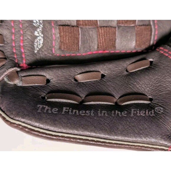 Rawlings FP11T FastPitch 11" Girl Right Hand Throw Softball Glove Brown Pink - Picture 8 of 9